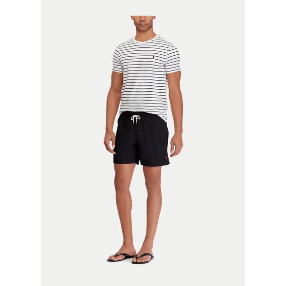 Polo Ralph Lauren Other - Polo Ralph Lauren Men's Logo Swim Trunks 5.5" Traveler Swim Shorts Black Size L